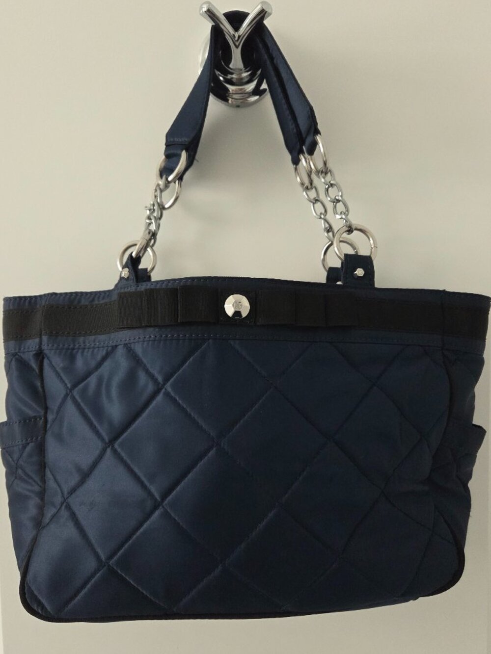 NWOT Quilted Navy Blue Bag